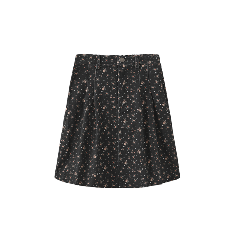 Bayne Canvas Floral Print Skirt