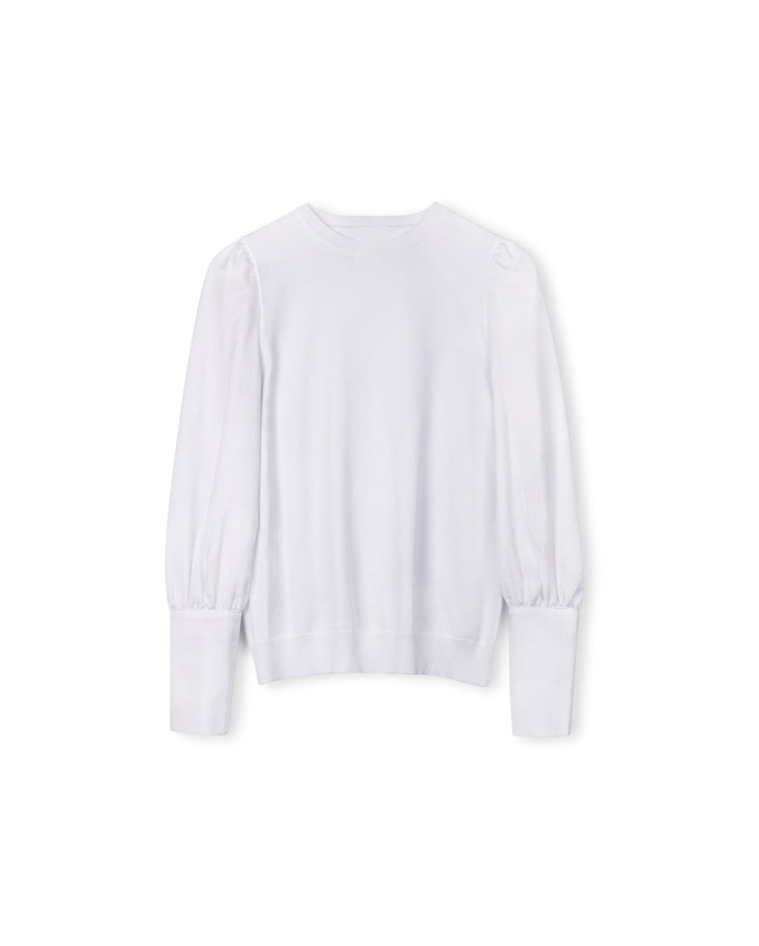 Silky Sleeve Detailed Knit Top