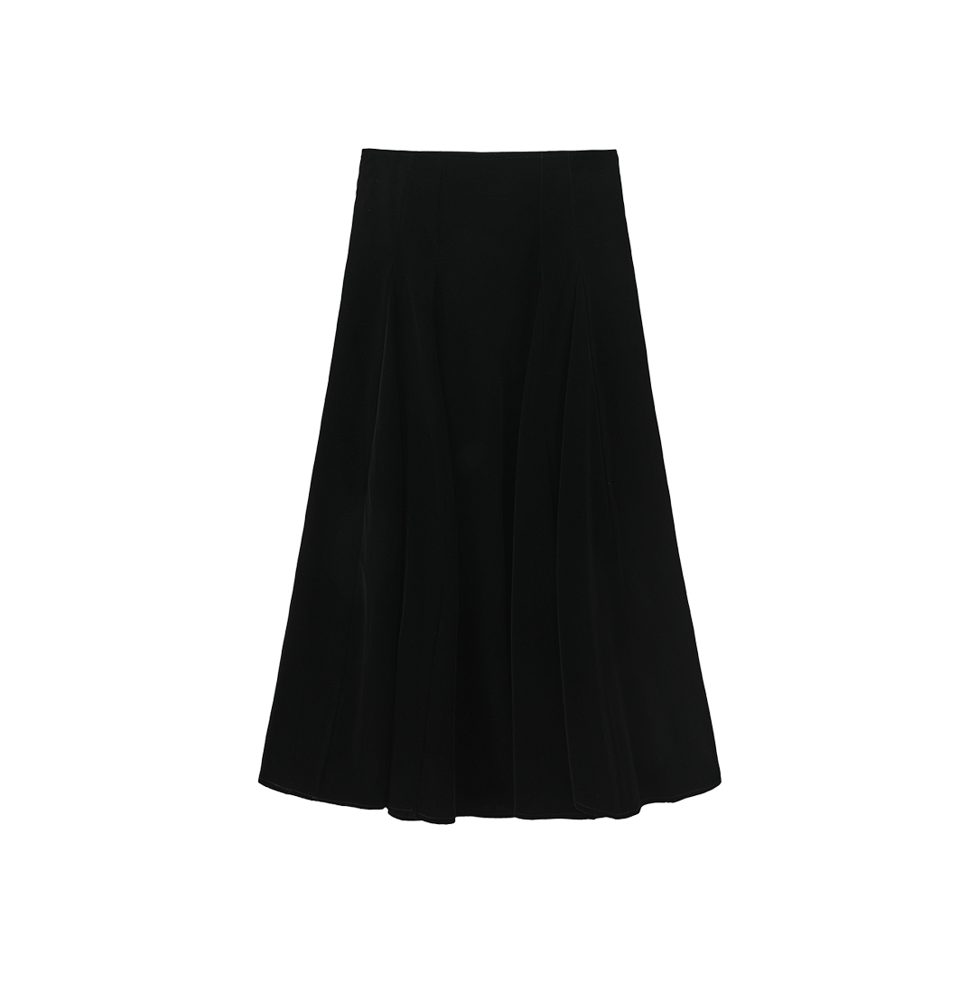 Velvet Open Paneled Skirt
