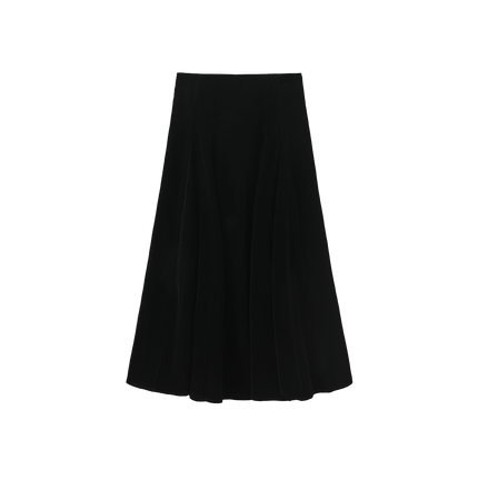 Velvet Open Paneled Skirt