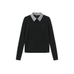 Removable Collar Knit Sweater