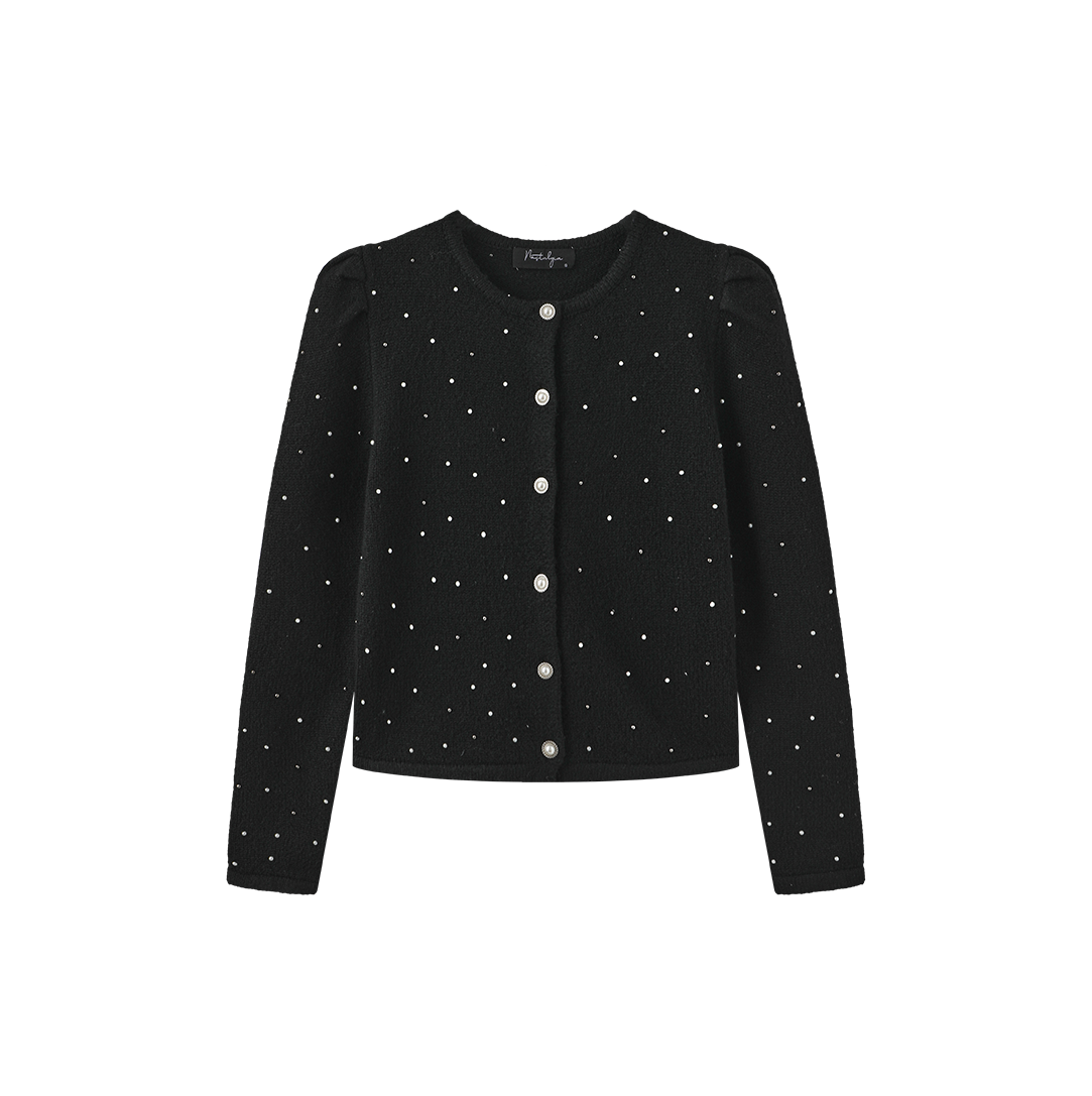 Gem Detail Pearl Cardigan