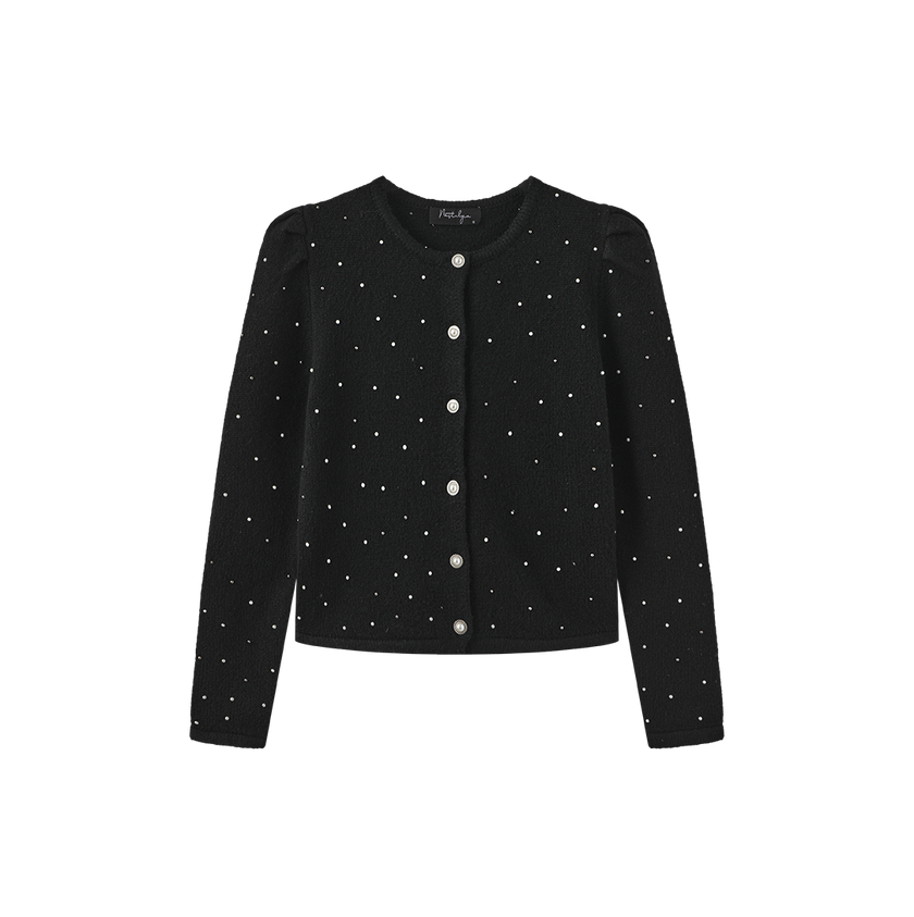 Gem Detail Pearl Cardigan