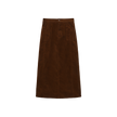 Corduroy Front Fly Skirt
