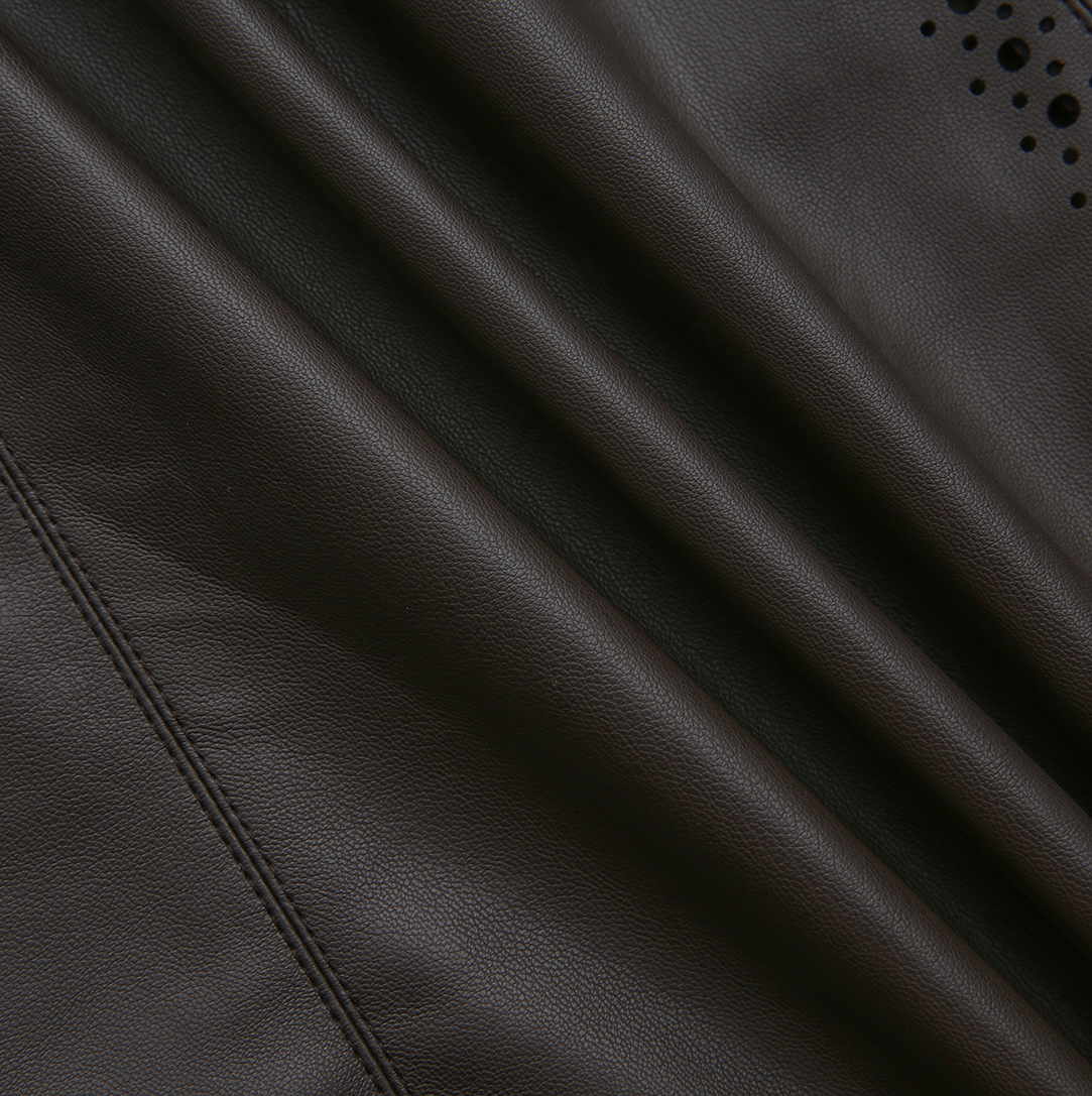 Dotted Leather Maxi Skirt