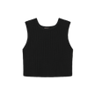 Tam Knit Ribbed Trim Vest