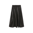 Dotted Leather Maxi Skirt