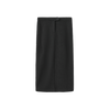 Button Wool Straight Skirt
