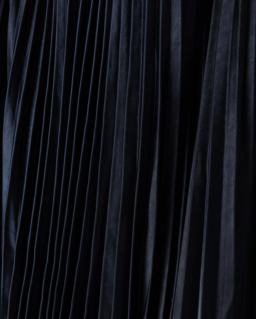 Teel Pleated Midi Skirt