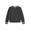 Striped Trim Sweater