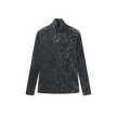 Velor Plaid Turtleneck