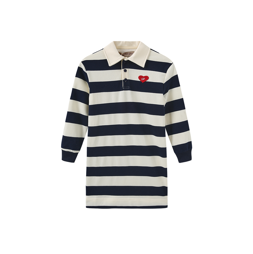 Trill Striped Sweatshirt Dress