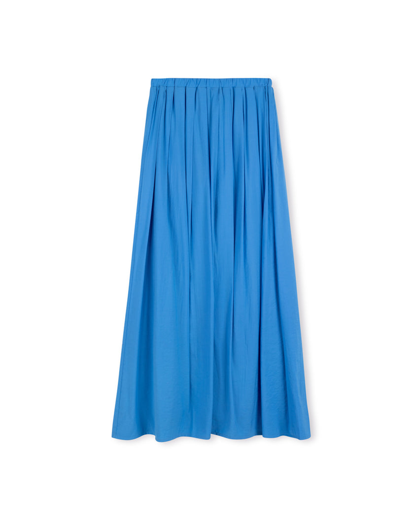 Pleated Elastic Waisted Skirt
