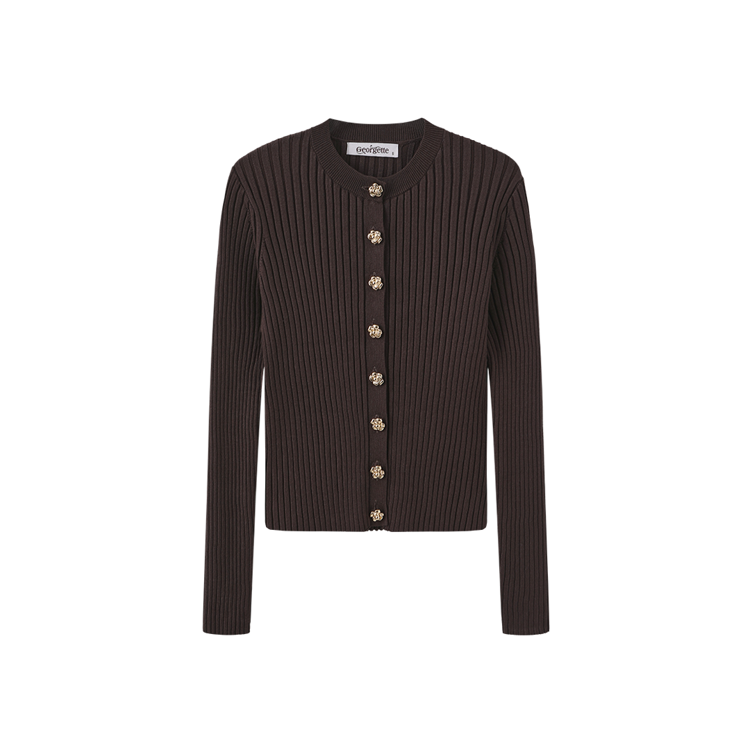 Wide Ribbed Knit Cardigan