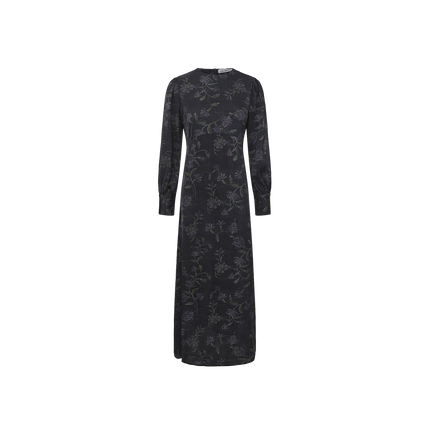 Silk Rounded Waisted Dress