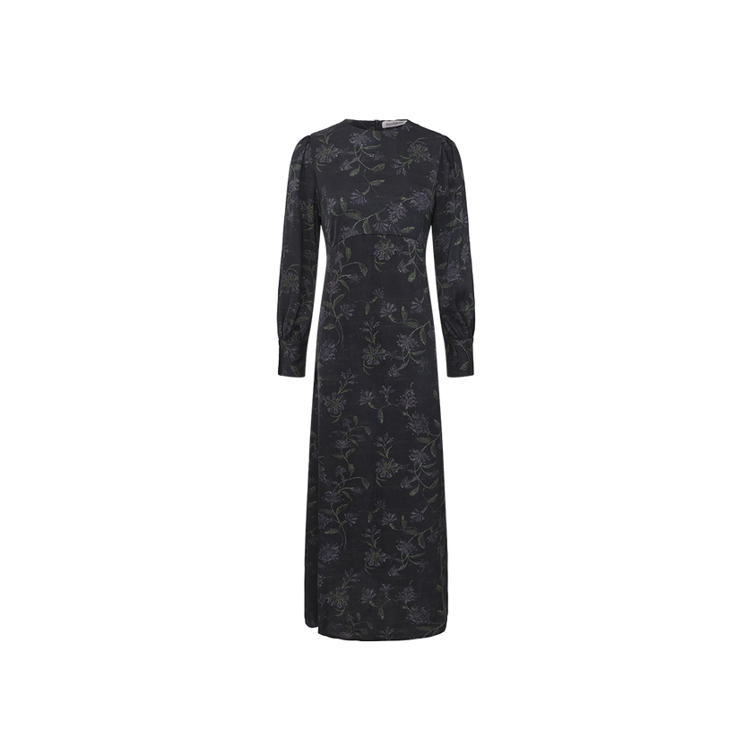 Silk Rounded Waisted Dress