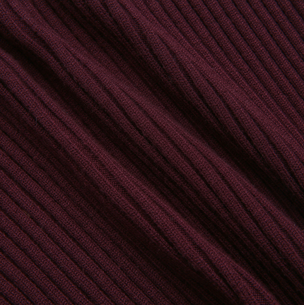 Ribbed Knit Turtleneck Sweater