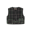 Plaid Printed Crewneck Vest