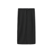 Button Wool Straight Skirt