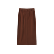 Canvas Straight Maxi Skirt