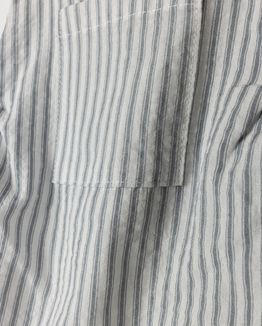 Cotton Pinstriped Romper