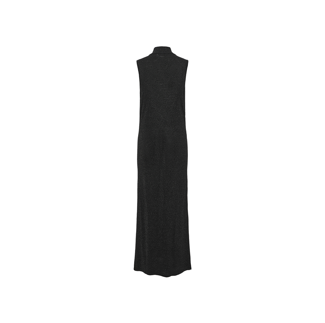 Mock Neck Shimmer Maxi Dress