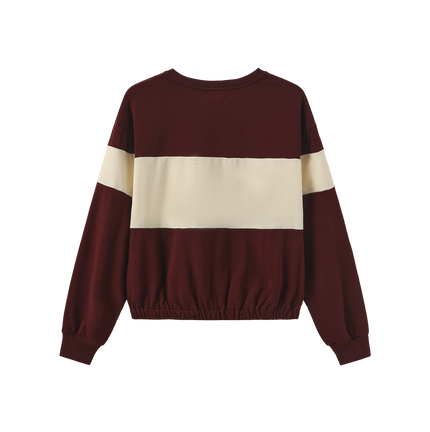 Elastic Hem Sweatshirt