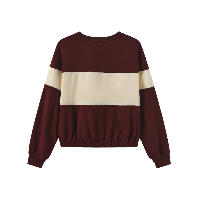 Elastic Hem Sweatshirt