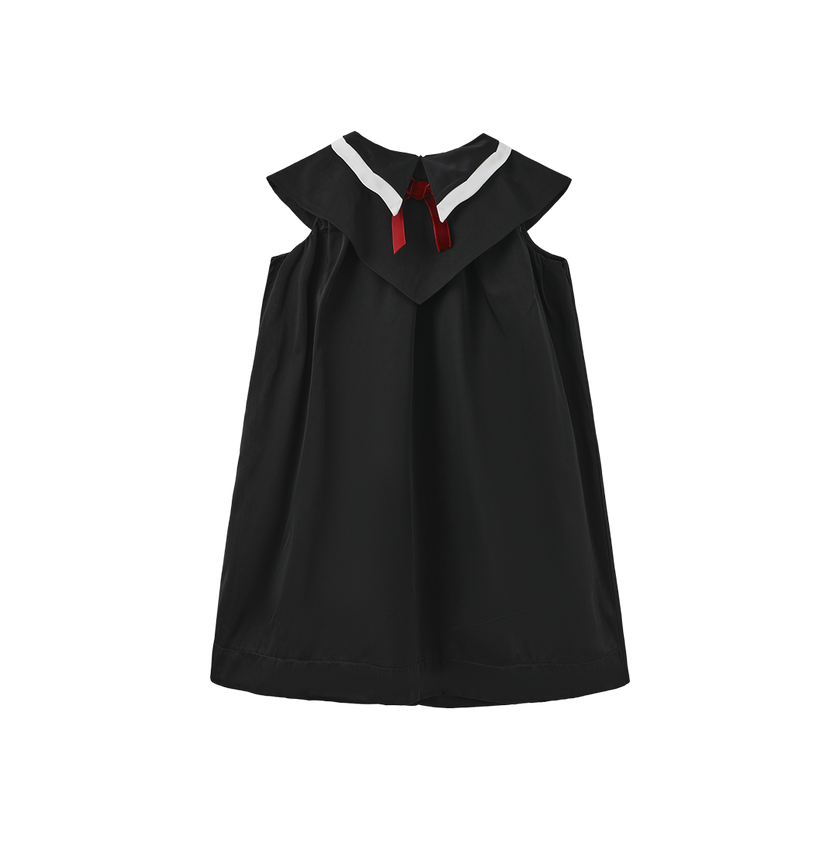 Trim Collared Sailor Dress