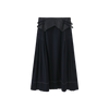 Top Stitch Woven Pleat Skirt