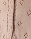 Tip Pointelle Cardigan