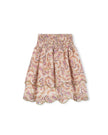 Paisley Print Scallop Trim Skirt
