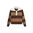 Stripe Contrast Collar Knit Sweater