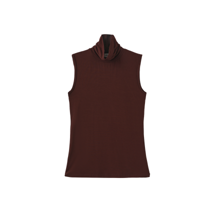 Sleevless Model Turtleneck