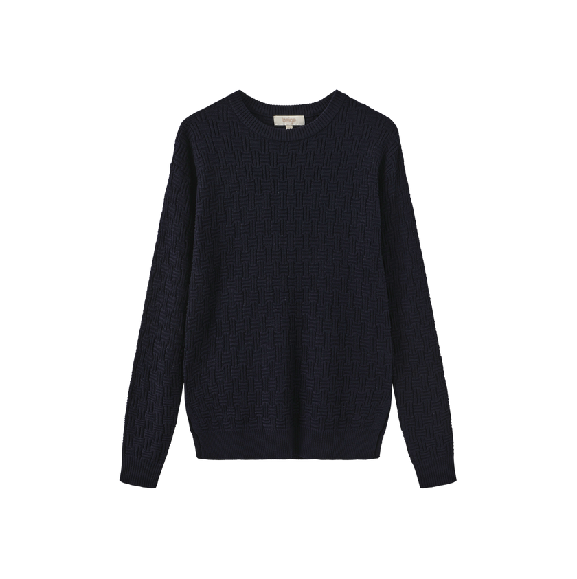 Tulip Design Knit Crew Neck