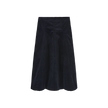 Corduroy Panel Midi Skirt