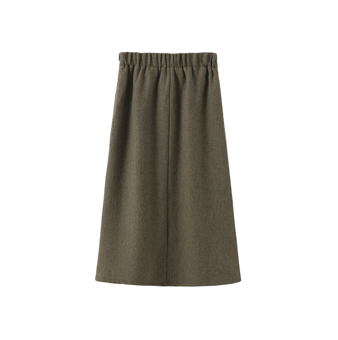 Chlo Wool Midi Skirt