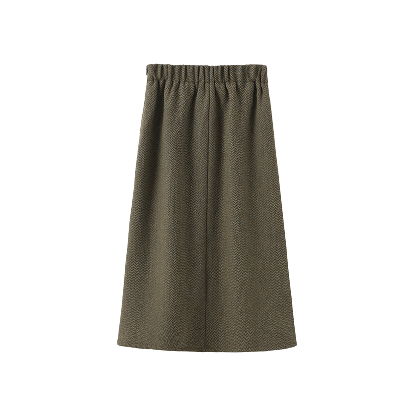 Chlo Wool Midi Skirt
