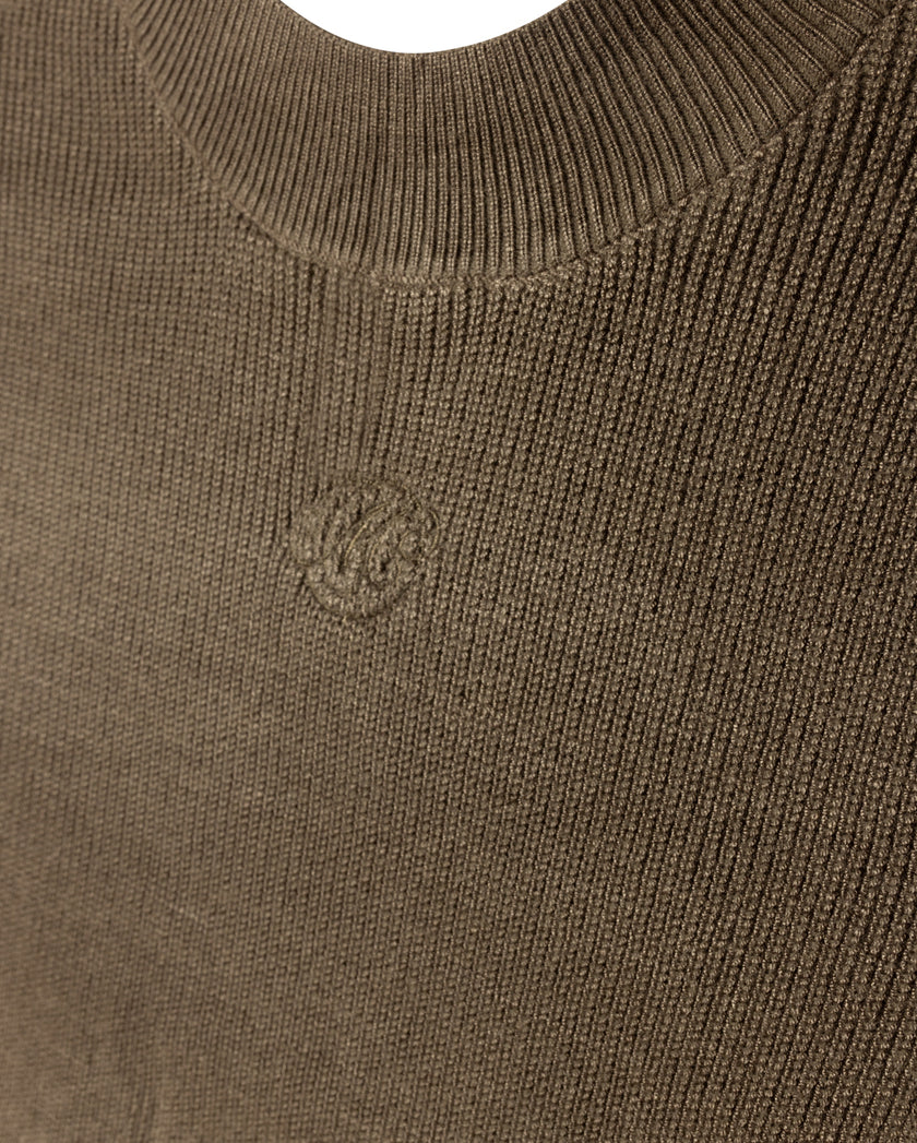 Marley Ruffle Knit Mock Neck