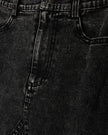Pocket V Seam Denim Skirt