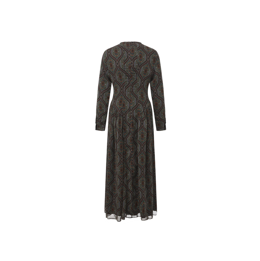 Fitted Full Printed Dress