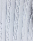 Cable Knit Long Sleeve Polo