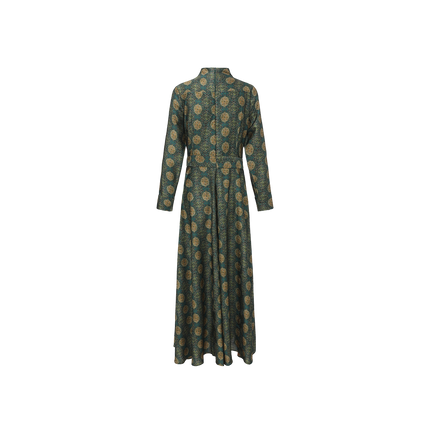 Silky Paisley Print Dress
