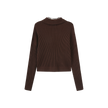 Ribbed Knit Turtleneck Sweater