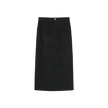 Canvas Straight Maxi Skirt