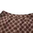 Pinta Front Fly Plaid Skirt