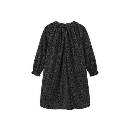 Corduroy Floral Smocking Dress