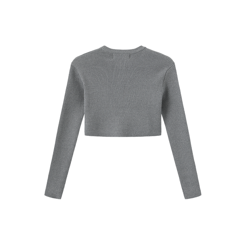 Ribbed Knit Layering Cardigan