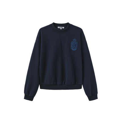 Bird Embroidered Detailed Sweatshirt