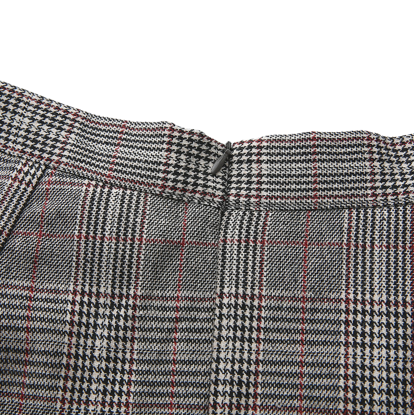 Pico Plaid Single Pocket Skirt